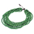 Wood beaded strand necklace, 'Cute Boho in Green' - Wood Beaded Strand Necklace in Green from Thailand (image 2d) thumbail