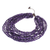 Wood beaded strand necklace, 'Cute Boho in Blue-Violet' - Wood Beaded Strand Necklace in Blue-Violet from Thailand (image 2d) thumbail