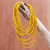 Wood beaded strand necklace, 'Cute Boho in Maize' - Wood Beaded Strand Necklace in Maize from Thailand thumbail