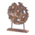 Teak wood sculpture, 'Wheel of Life' - Swirl Pattern Teak Wood Sculpture from Thailand