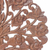 Panel de relieve de madera de teca - Panel de relieve de madera de teca con flor de rosa de Tailandia