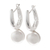 Cultured pearl drop earrings, 'Wintry Orbs' - Round Cultured Pearl Drop Earrings from Thailand (image 2c) thumbail