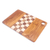 Teak wood cutting board, 'Cooking Challenge' - Checked Teak Wood Cutting Board Crafted in Thailand