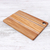 Teak wood cutting board, 'Stylish Chef' - Striped Teak Wood Cutting Board Crafted in Thailand (image 2c) thumbail