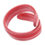 Leather wrap bracelet, 'Simple Caress in Red' - Modern Leather Wrap Bracelet in Red from Thailand
