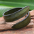 Wickelarmband aus Leder - Modernes Leder-Wickelarmband in Grün aus Thailand