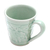 Celadon ceramic mug, 'Elephant Forest' - Elephant-Themed Celadon Ceramic Mug from Thailand