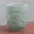 Taza de té de cerámica celadón - Taza de té de cerámica Celadon con temática de elefante de Tailandia