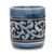 Celadon ceramic teacup, 'Blue Kanok' - Ornate Blue Celadon Ceramic Teacup from Thailand (image 2c) thumbail