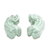 Celadon ceramic sculptures, 'Pi Xiu' (pair) - Cultural Celadon Ceramic Pi Xiu Sculptures (Pair)