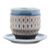 Celadon ceramic cup and saucer, 'Blue Falls' - Rain Motif Celadon Ceramic Cup and Saucer from Thailand (image 2c) thumbail