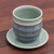 Celadon ceramic cup and saucer, 'Verdant Comfort' - Celadon Ceramic Cup and Saucer in Green from Thailand (image 2b) thumbail