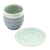 Celadon ceramic cup and saucer, 'Verdant Comfort' - Celadon Ceramic Cup and Saucer in Green from Thailand (image 2e) thumbail