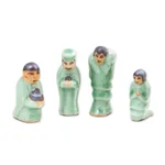 Celadon ceramic nativity scene, 'Nativity of Love' (10 piece) - Celadon Ceramic Nativity Scene from Thailand (10 Piece)