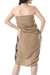 Cotton sarong, 'Umber Bark' - Hand-Painted Cotton Sarong in Umber from Thailand (image 2d) thumbail