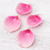 Natural rose petal dangle earrings, 'Pretty Rose in Pink' - Natural Rose Dangle Earrings in Pink from Thailand (image 2b) thumbail