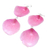 Natural rose petal dangle earrings, 'Pretty Rose in Pink' - Natural Rose Dangle Earrings in Pink from Thailand (image 2c) thumbail