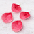 Natural rose petal dangle earrings, 'Pretty Rose in Fuchsia' - Natural Rose Dangle Earrings in Fuchsia from Thailand