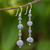 Hematite dangle earrings, 'Grey Gleam' - Natural Hematite Dangle Earrings from Thailand thumbail