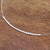 Sterling silver necklace, 'Morse Love' - Love-Themed Morse Code Sterling Silver Necklace (image 2d) thumbail