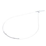 Sterling silver necklace, 'Morse Love' - Love-Themed Morse Code Sterling Silver Necklace