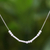 Collar de plata de ley, 'Morse Smile' - Collar de plata de ley con código Morse con temática de sonrisa