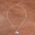 Cultured pearl pendant necklace, 'Bright Heart' - Heart-Shaped Cultured Pearl Pendant Necklace from Thailand