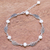 pulsera de eslabones de perlas cultivadas - Pulsera tailandesa de perlas cultivadas artesanalmente con alas de plata