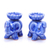 Räucherstäbchenhalter aus Celadon-Keramik, 'Baby-Elefanten in Blau' (Paar) - Celadon-Keramik-Elefanten-Räucherstäbchenhalter in Blau (Paar)