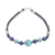 Lapis lazuli beaded bracelet, 'Cool Candy' - Howlite and Lapis Lazuli Beaded Bracelet from Thailand thumbail