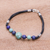 Lapis lazuli beaded bracelet, 'Cool Candy' - Howlite and Lapis Lazuli Beaded Bracelet from Thailand (image 2b) thumbail