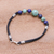 Lapis lazuli beaded bracelet, 'Cool Candy' - Howlite and Lapis Lazuli Beaded Bracelet from Thailand (image 2d) thumbail