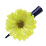 Natural flower hair clip, 'Yellow Aster Passion' - Natural Yellow Aster Hair Clip from Thailand