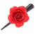 Natural rose hair clip, 'Crimson Sweetheart' - Natural Red Sweetheart Rose Hair Clip from Thailand thumbail