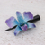 Natural orchid hair clip, 'Blue-Violet Orchid Love' - Natural Blue-Violet Thai Orchid Hair Clip (image 2b) thumbail