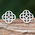 Sterling silver stud earrings, 'Delightful Openwork' - Openwork Pattern Sterling Silver Stud Earrings from Thailand
