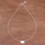 Sterling silver pendant necklace, 'Formula for Nice' - Fair Trade Thai Sterling Silver Pendant Necklace