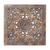 Panel de relieve de madera de teca - Panel de relieve floral de madera de teca en marrón rústico de Tailandia