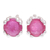 Ruby stud earrings, 'Sparkling Gems' - Faceted Ruby Stud Earrings from Thailand (image 2c) thumbail