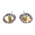 Opal stud earrings, 'Bright Ovals' - Oval Opal Stud Earrings from Thailand thumbail