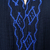 Cotton robe, 'Midnight Relaxation' - Diamond Embroidered Cotton Robe in Midnight from Thailand (image 2d) thumbail