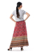 Rayon skirt, 'Fantastic Floral Garden' - Rayon Skirt with Printed Floral Motifs from Thailand (image 2b) thumbail