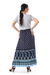 Rayon skirt, 'Navy Paisleys' - Paisley Motif Printed Rayon Skirt from Thailand (image 2c) thumbail