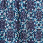 Rayon skirt, 'Fascinating Night' - Floral Motif Printed Rayon Skirt from Thailand