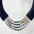 Agate beaded necklace, 'Mossy Mood' - Agate and Leather Beaded Necklace from Thailand (image 2) thumbail