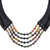 Agate beaded necklace, 'Mossy Mood' - Agate and Leather Beaded Necklace from Thailand (image 2f) thumbail