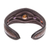 Multi-gemstone leather cuff bracelet, 'Orb Love in Brown' - Multi-Gemstone Leather Cuff Bracelet in Brown from Thailand