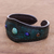 Multi-gemstone leather cuff bracelet, 'Orb Love in Green' - Multi-Gemstone Leather Cuff Bracelet in Green from Thailand (image 2b) thumbail