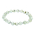 Prehnite beaded stretch bracelet, 'Majestic Forest' - Green Prehnite Beaded Stretch Bracelet from Thailand