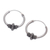 Sterling silver hoop earrings, 'Thai Intricacy' (set of 3) - Handcrafted Sterling Silver Hoop Earrings (Set of 3) (image 2c) thumbail
